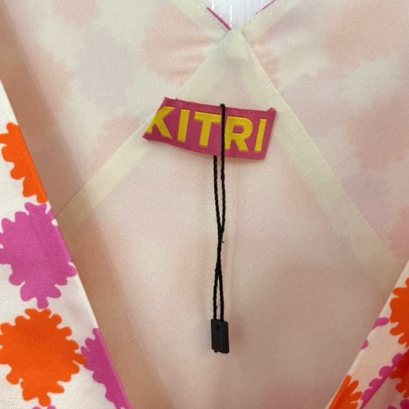 Kitri Womes US 6 Claire Picnic Check Bias Cut Long Slip Dress Empire Waist - Picture 7 of 11